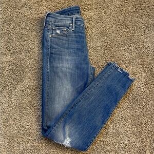 MOTHER The Looker Ankle Chew Skinny Jeans Women’s Sz 27